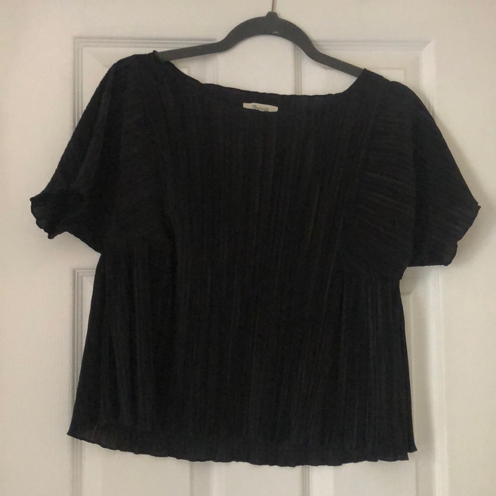 Black textured top